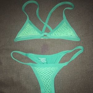 SOLD Posh Pua Green Kainalu Set